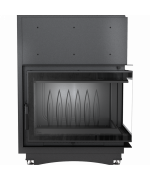 Kratki Zuzia 15 kW BS DECO pravá bez stĺpika - krbová vložka rohová