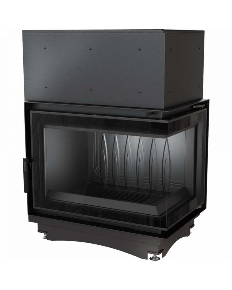 Kratki Zuzia 15 kW BS DECO pravá bez stĺpika - krbová vložka rohová