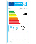 Kratki Zuzia 15 kW BS DECO pravá bez stĺpika - krbová vložka rohová