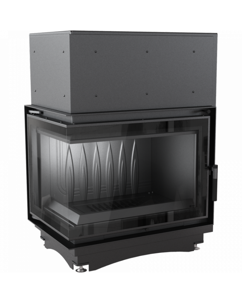 Kratki Zuzia 15 kW BS DECO ľavá bez stĺpika - krbová vložka rohová