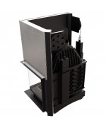 Kratki Zuzia 15 kW BS pravá bez stĺpika, výsuvne dvierka - krbová vložka rohová