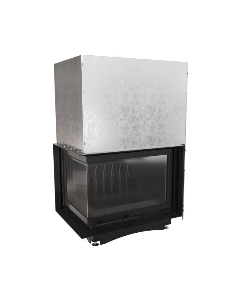 Kratki Zuzia 15 kW BS ľavá bez stĺpika, výsuvne dvierka - krbová vložka rohová