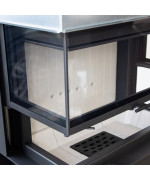 Kratki REGNOR 600/400 výsuvné dvierka - trojstranná krbová vložka