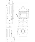 Teplovzdušná kozubová vložka KRATKI - LUCY 12 