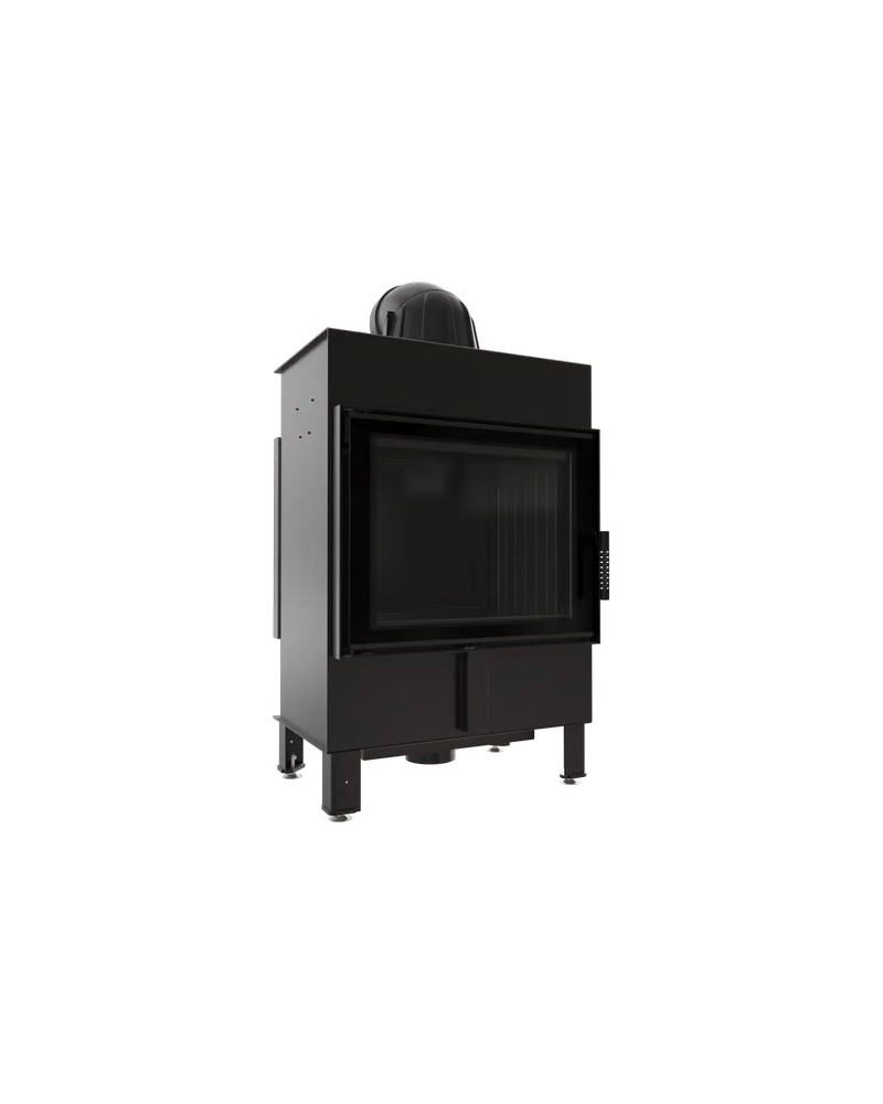 Kratki LUCY 12, čierne ohnisko - krbová vložka rovná so zadným prikladaním