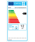 Kratki LUCY 12, čierne ohnisko - krbová vložka rovná so zadným prikladaním