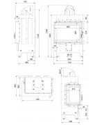 Teplovzdušná kozubová vložka KRATKI - LUCY 12 