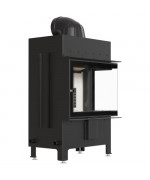 Teplovzdušná kozubová vložka KRATKI - LUCY 12 BS - pravá 