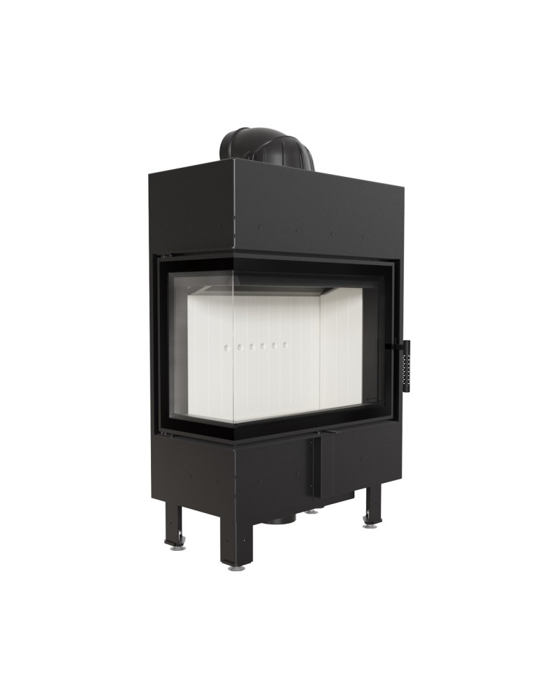 Kratki LUCY 12 SLIM BS ľavé presklenie - krbová vložka rohová