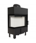 Kratki LUCY 12 SLIM BS ľavé presklenie - krbová vložka rohová