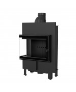 Kratki LUCY 12 SLIM BS ľavé presklenie - krbová vložka rohová