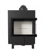 Kratki LUCY 12 SLIM BS pravé presklenie - krbová vložka rohová