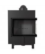 Kratki LUCY 12 SLIM BS pravé presklenie - krbová vložka rohová