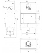 Kratki LUCY 14 - krbová vložka rovná so zadným prikladaním