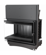 Kratki OLIWIA 16 BS DECO ľavé presklenie - krbová vložka