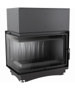 Kratki OLIWIA 16 BS DECO ľavé presklenie - krbová vložka