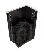 Kratki AMELIA 21 BS DECO ľavé presklenie, výsuv - krbová vložka rohová