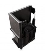 Kratki AMELIA 21 BS DECO pravé presklenie, výsuv - krbová vložka rohová