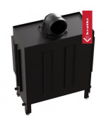 Kratki LUCY 14 BS ľavé presklenie, čierne ohnisko - krbová vložka rohová