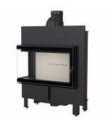 Kratki LUCY 14 SLIM BS ľavé presklenie - krbová vložka rohová