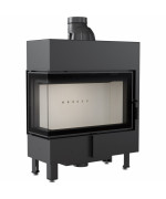 Kratki LUCY 14 SLIM BS ľavé presklenie - krbová vložka rohová