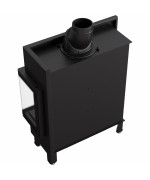 Kratki LUCY 14 SLIM BS pravé presklenie - krbová vložka rohová