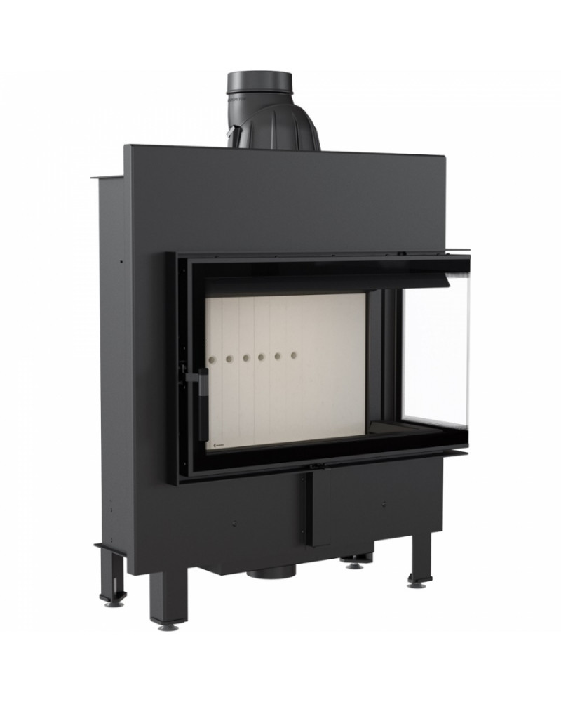 Kratki LUCY 14 SLIM BS pravé presklenie - krbová vložka rohová