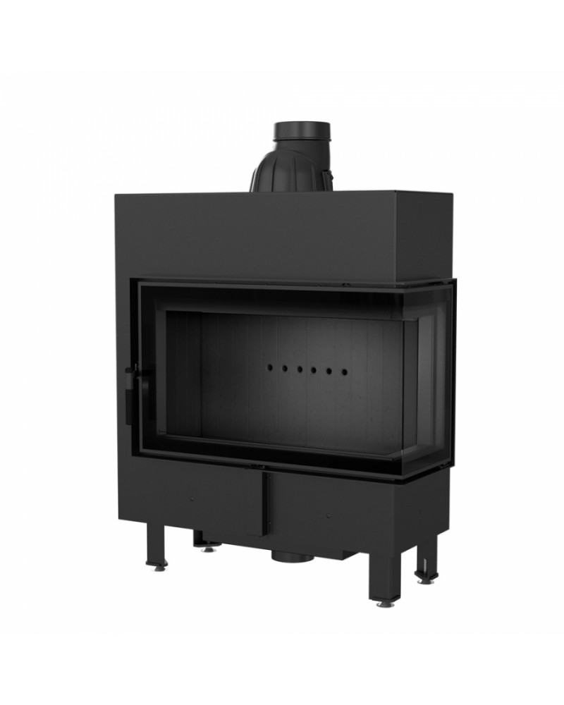 Kratki LUCY 14 SLIM BS pravé presklenie - krbová vložka rohová