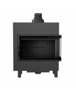 Kratki LUCY 14 SLIM BS pravé presklenie - krbová vložka rohová