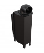 Kratki Nadia 9 kW čierne ohnisko - krbová vložka rovná