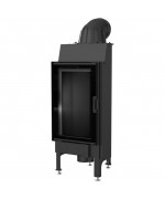 Kratki Nadia 9 kW čierne ohnisko - krbová vložka rovná