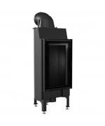 Kratki Nadia 9 kW čierne ohnisko - krbová vložka rovná