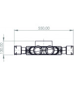 Rozdeľovací box TPK 8x75 mm/160 mm
