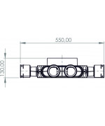 Rozdeľovací box TPK 12x75 mm/160 mm