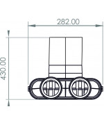 Distribučný box TPK 1x75 mm/125 mm