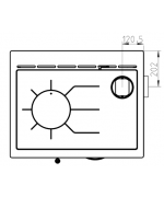 Sporák Thorma FIKO 70 Box čierny ľavý