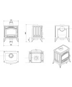 Kratki Koza K6 ECO - liatinové kachle