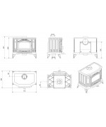 Kratki Koza K9 ECO - liatinové kachle