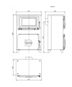 Thorma Filex H čierny - krbové kachle