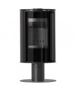 Kratki ERIK na podstavci, čierne ohnisko - krbové kachle