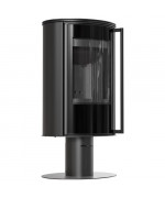 Kratki ERIK na podstavci, čierne ohnisko - krbové kachle