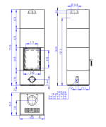 ROMOTOP NORDAC thermaline 61, sivý igniton - akumulačné kachle