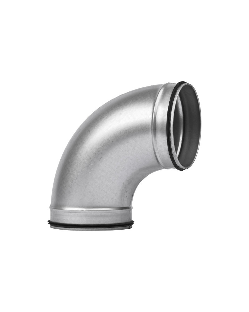 Koleno ohýbane SPIRO 90° ø125mm s tesnením