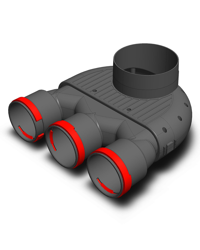 Distribučný box TPK 3x75 mm/125 mm
