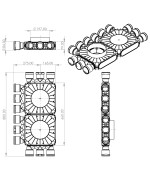 Rozdeľovací box TPK 12x75 mm/160 mm - ľavý