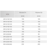 Sedlo s tesnením ø160/ø100 mm - SPIRO