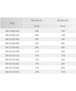 Sedlo s tesnením ø250/ø200 mm - SPIRO