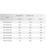 Redukcia s tesnením ø200/ø160 mm - SPIRO