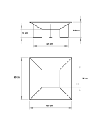 Záhradné ohnisko PRODMAX KOPER 600x600