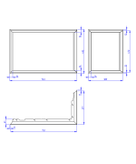 RÁMIK HR4SX RAM04 4S univerzálny, polohlboký - Romotop